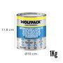 WOLFPACK LINEA PROFESIONAL Impermeabilizante Silicona MS Polymer Blanco 1 Kg.
