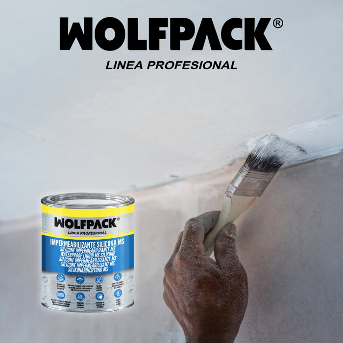 WOLFPACK LINEA PROFESIONAL Impermeabilizante Silicona MS Polymer Blanco 1 Kg. WOLFPACK LINEA PROFESIONAL Impermeabilizante Silicona MS Polymer Blanco 1 Kg.