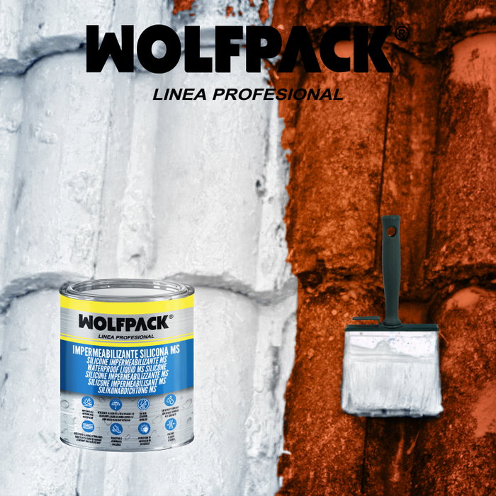 WOLFPACK LINEA PROFESIONAL Impermeabilizante Silicona MS Polymer Blanco 1 Kg. WOLFPACK LINEA PROFESIONAL Impermeabilizante Silicona MS Polymer Blanco 1 Kg.