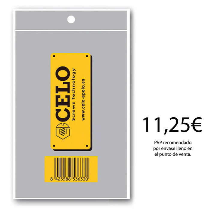 Celo Pack de 50 grands sacs 10,5x15,5cm pour visserie en vrac Celo Pack de 50 grands sacs 10,5x15,5cm pour visserie en vrac