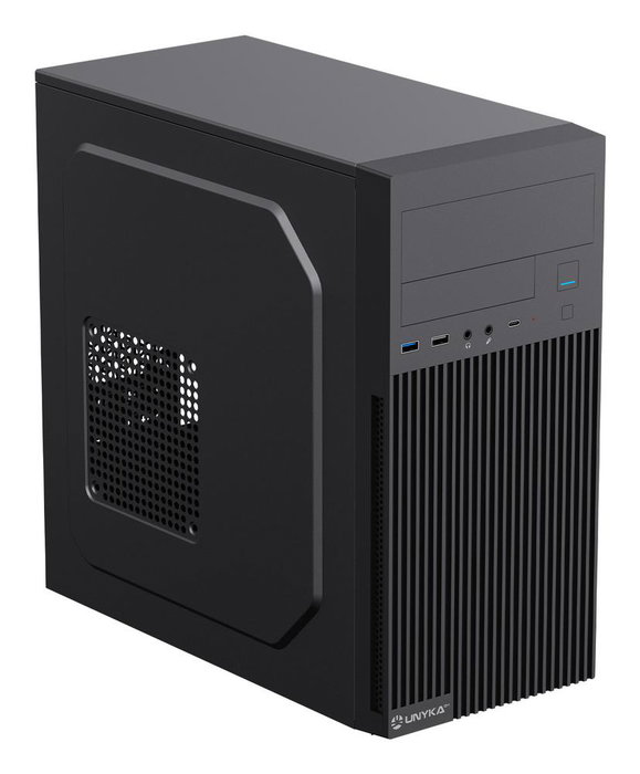 Unykach AERO C260 Boîtier Mini-Tour Noir avec Alimentation 500 W