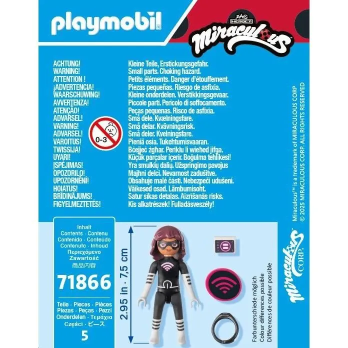 PLAYMOBIL 71866 Figurine Lady Wifi - Miraculous - Set de 5 pièces avec accessoires - Jouet enfant dès 4 ans