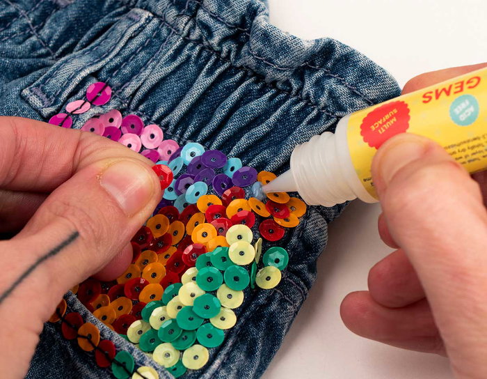 Innspiro Set de paillettes mates et aurora boreale 7mm avec 500 épingles à bout rond