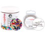 Innspiro Set de paillettes mates et aurora boreale 7mm avec 500 épingles à bout rond