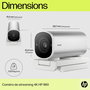 HP Caméra de streaming webcam 960, vidéoconférence avec résolution 4K, HDR optimisé par IA, objectif autofocus, compatibilité Zoom et applications populaires