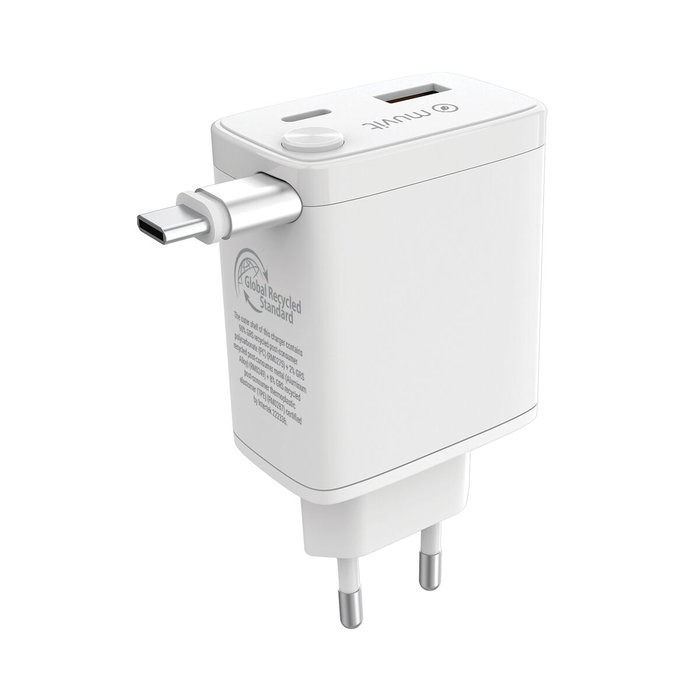 Chargeur mural Muvit WCEU63-30-AC2 Blanc 30 W