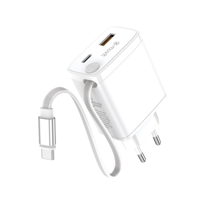 Chargeur mural Muvit WCEU63-30-AC2 Blanc 30 W