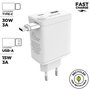 Chargeur mural Muvit WCEU63-30-AC2 Blanc 30 W