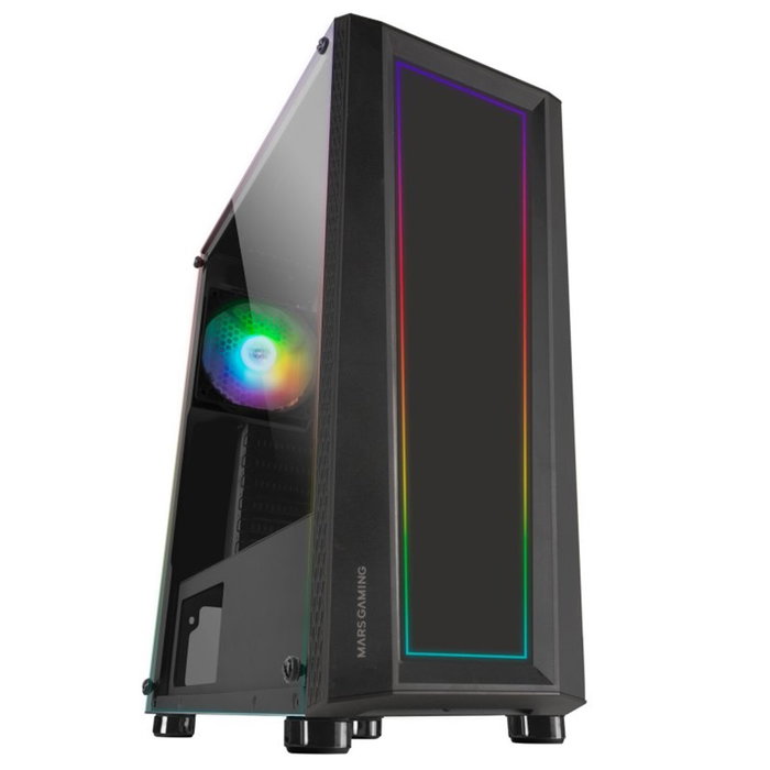 Mars Gaming Carte de Casier MC-ART Noir Vitre Trempée RGB USB3.0 Ventilateur 120mm Mars Gaming Carte de Casier MC-ART Noir Vitre Trempée RGB USB3.0 Ventilateur 120mm