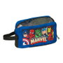 SAFTA Thermos avec décor Avengers Marvel - Capacité ~500ml - Intérieur aluminium isolant - Compartiment zip - 21,5x6,5x12 cm