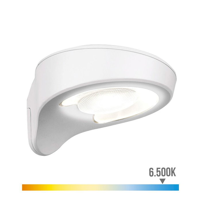 Edm Aplique solaire 2W 200lm 6500K avec capteur Blanc Edm Aplique solaire 2W 200lm 6500K avec capteur Blanc