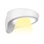 Edm Aplique solaire 2W 200lm 6500K avec capteur Blanc