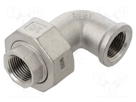 GEBO Coude à 90° en acier inoxydable 1.4408 G 3/8 pouces inférieur