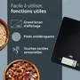 ADE Balance de Cuisine Numérique Digital Ultra Plate 5 kg - Plateau ABS Noir 22 x 17 cm - 9 mm d'épaisseur - Avec Pile CR2032