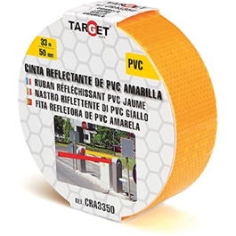 TARGET Ruban Adhésif Réfléchissant Orange 33M X 50Mm