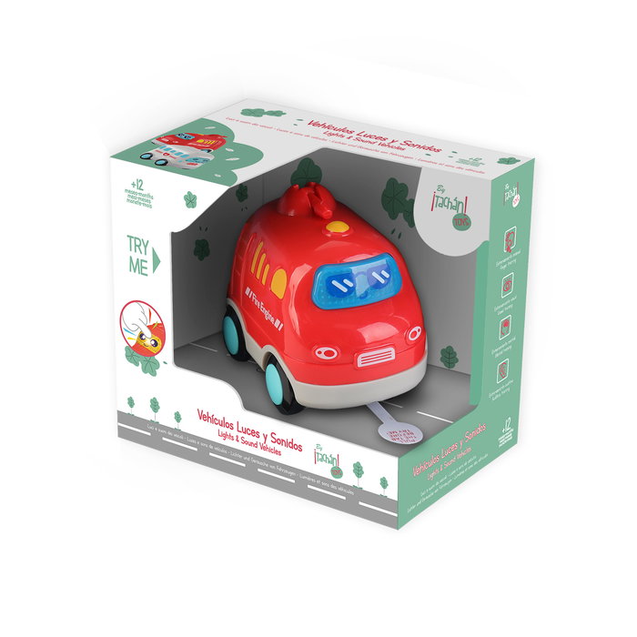TACHAN Camion de Pompiers Préscolaire avec Lumières et Sons