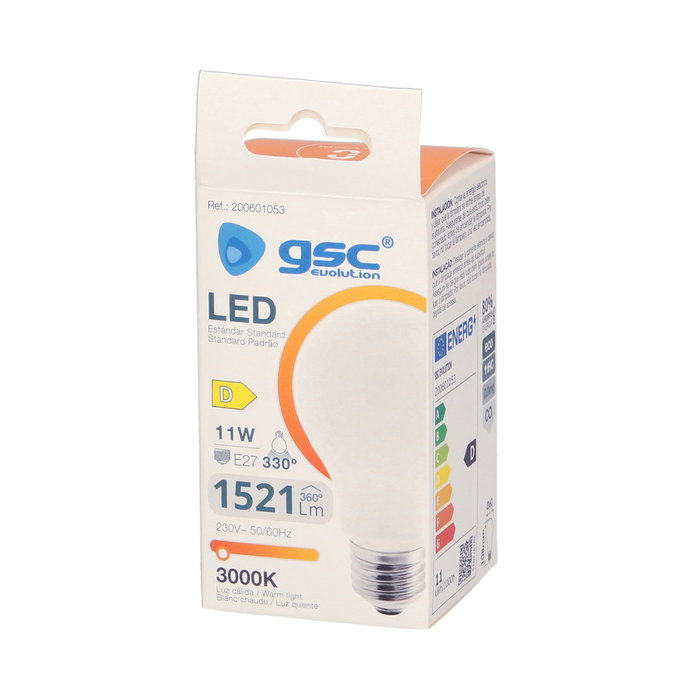 GSC Evolution Ampoule LED Serie Cristal 11W E27 3000K Blanc GSC Evolution Ampoule LED Serie Cristal 11W E27 3000K Blanc
