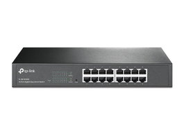 TP-Link TL-SG1016DE Switch Gigabit Ethernet Géré 16 Ports, Économie d'Énergie, VLAN, QoS, Montable en Rack
