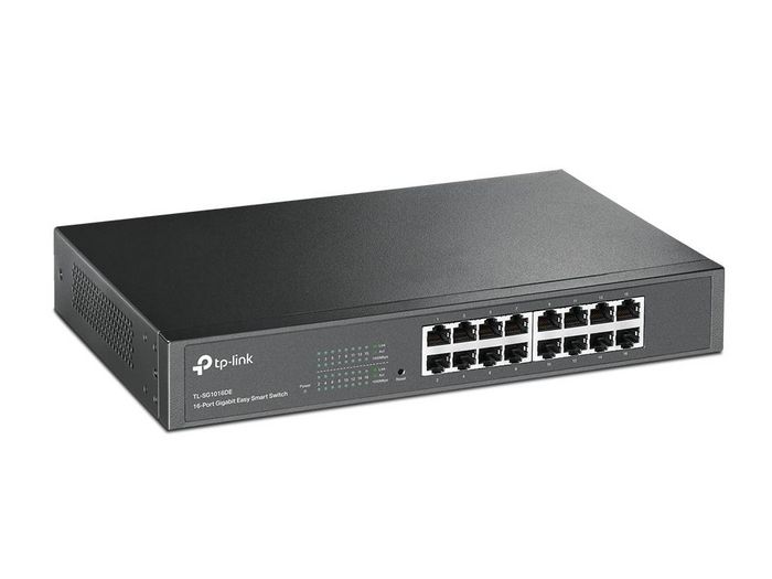 TP-Link TL-SG1016DE Switch Gigabit Ethernet Géré 16 Ports, Économie d'Énergie, VLAN, QoS, Montable en Rack TP-Link TL-SG1016DE Switch Gigabit Ethernet Géré 16 Ports, Économie d'Énergie, VLAN, QoS, Montable en Rack