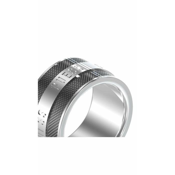 Guess Bague Legacy JUMR03209JWSTBK62 en acier inoxydable