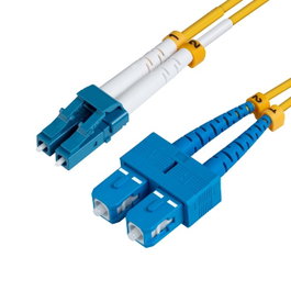 MicroConnect Câble à fibre optique LC-SC Monomode Duplex OS2 Jaune 1m