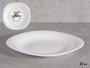 Vivalto Assiette à dessert carrée Opal 22 cm Blanc (Set de 24)