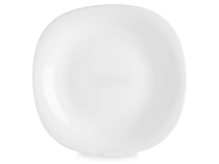 Vivalto Assiette à dessert carrée Opal 22 cm Blanc (Set de 24)