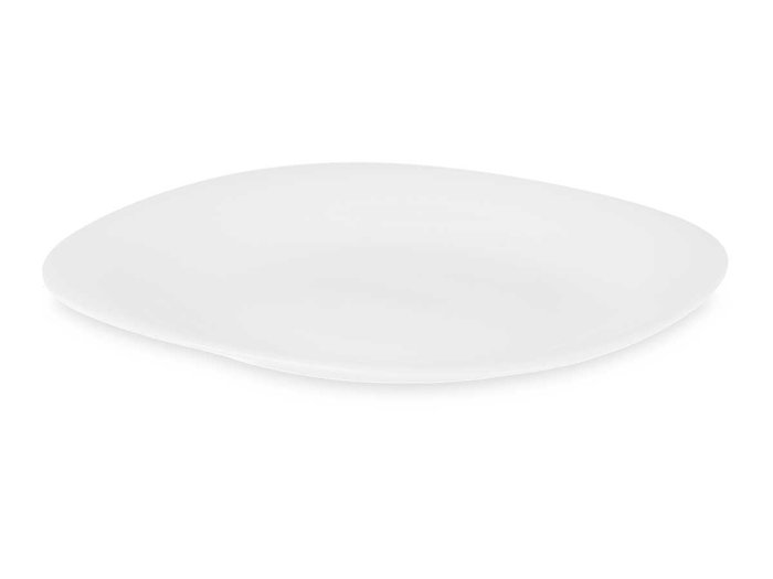 Vivalto Assiette à dessert carrée Opal 22 cm Blanc (Set de 24)