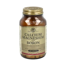 Solgar Calcio Magnesio Plus Boro 100 comprimés Complément alimentaire Calcium Magnésium Bore