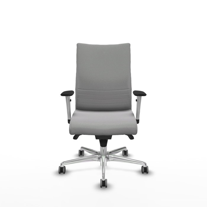 Piqueras Y Crespo Silla Albacete confidente, mécanisme Sincro, Gris clair