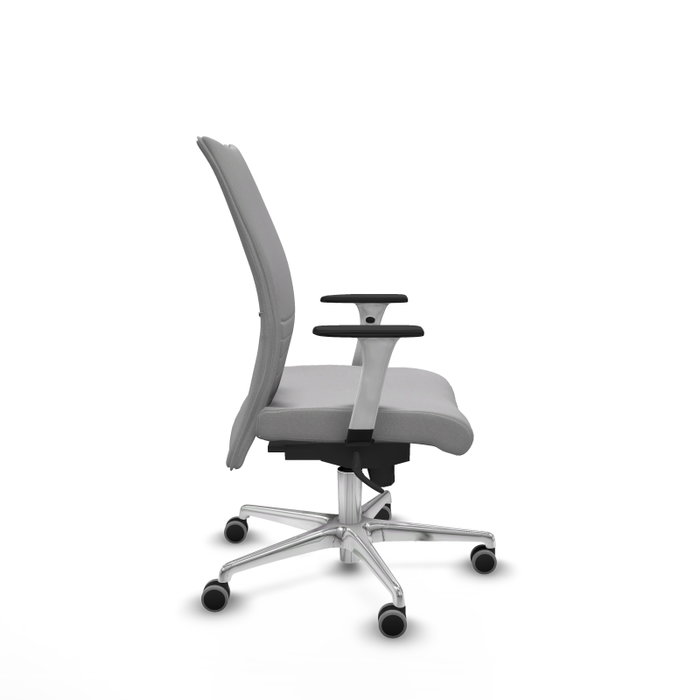Piqueras Y Crespo Silla Albacete confidente, mécanisme Sincro, Gris clair