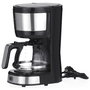 Severin KA 4808 Machine à café filtre, 4 tasses, Acier inoxydable et Noir