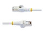 Startechcom Câble Réseau Cat6a 7,5 m Blanc Snagless PoE++ 100W RJ45 LSZH