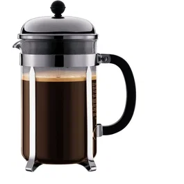 Bodum - Cafetière à piston Chambord - 12 tasses - 1.5 l - Tritan et acier inoxydable - Cafetière à piston française