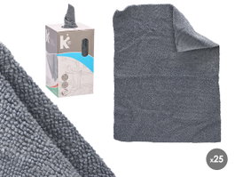 ARTE REGAL Lot de 25 chiffons en microfibre gris 30x23cm
