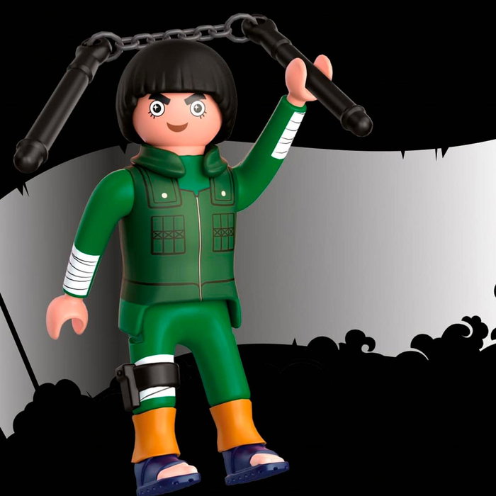 PLAYMOBIL Figurine Naruto Rock Lee 71118 - Avec Accessoires - Langue: Français - Jouet de Collection - Dès 4 Ans