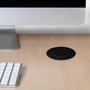 Emuca Multiconnecteur élevable Vertikal - 3 prises Schuko, 1 USB-A, 2 USB-C, Noir