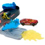 Hot Wheels - Station de Pompiers City Super Fire Station Rescue avec Camion de Pompiers 1:64 et Rampe de 40 cm - Version Multilingue