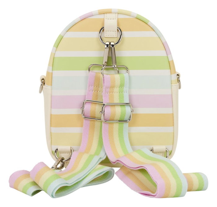 Disney by Loungefly sac à bandoulière Mickey and Friends Rainbow Stribes