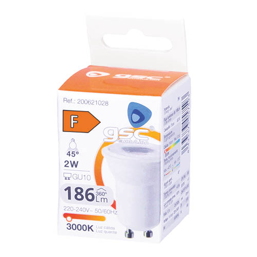 GSC Evolution Ampoule LED ultra-lumineuse 2W GU10 3000K