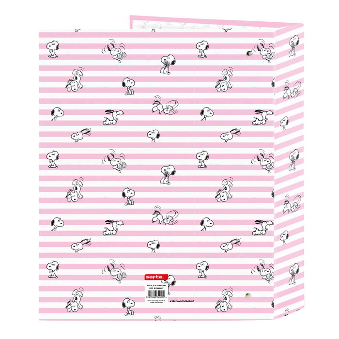 Safta Classeur en Carton Folio à 4 Anneaux Dos Large 27x33x6cm Safta Classeur en Carton Folio à 4 Anneaux Dos Large 27x33x6cm