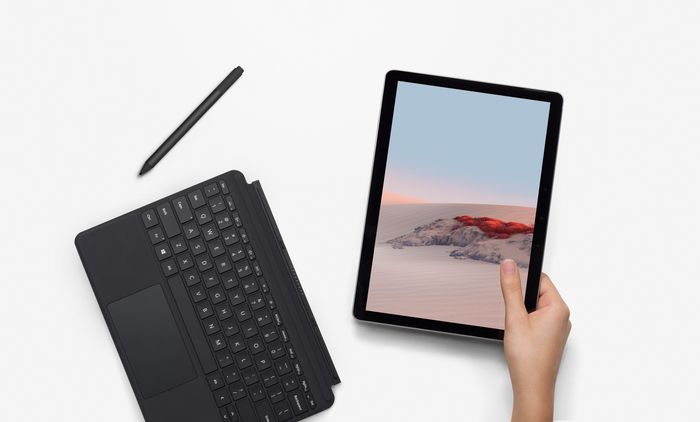 Microsoft Surface Go Type Cover - Clavier compact Alcantara pour tablette Surface Go, trois couleurs, design ajustable Microsoft Surface Go Type Cover - Clavier compact Alcantara pour tablette Surface Go, trois couleurs, design ajustable