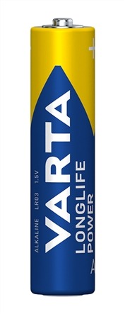 Varta 92400121812 - Piles alcalines LR03 AAA et LR6 AA 1.5V Longlife Power, Lot de 8 piles + Mini lampe torche LED à accrocher