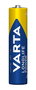 Varta 92400121812 - Piles alcalines LR03 AAA et LR6 AA 1.5V Longlife Power, Lot de 8 piles + Mini lampe torche LED à accrocher