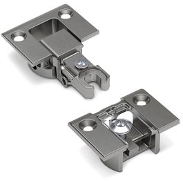 ITALIANA FERRAMENTA Charnière à encastrer KIMANA réglable Graphite / Nickel