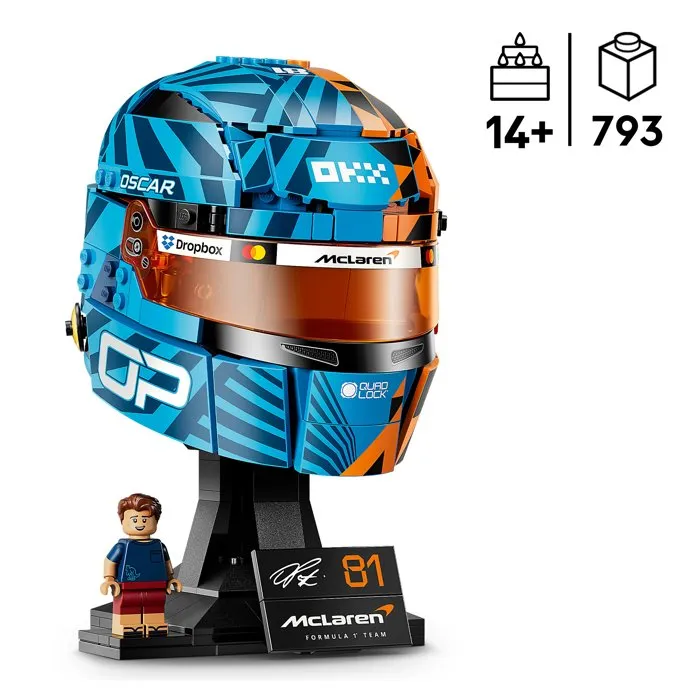 LEGO Editions 43017 McLaren Mastercard F1 Team Casque d'Oscar Piastri - Maquette Collector