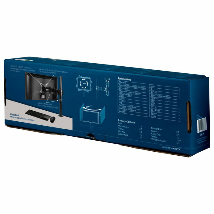 Support de table d'écran Arctic AEMNT00039A 32" 13"