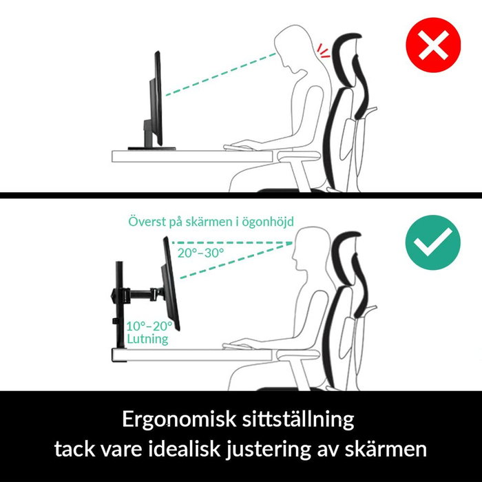Support de table d'écran Arctic AEMNT00039A 32" 13"