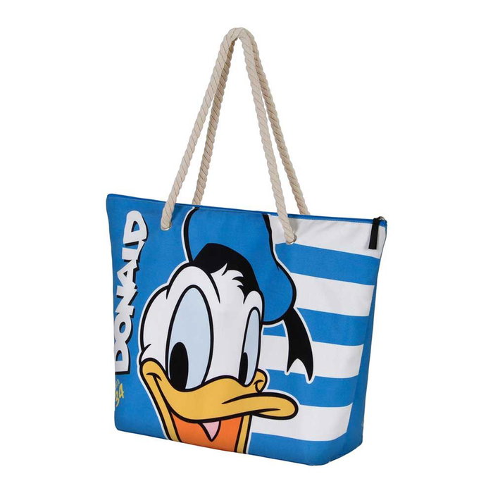 KARACTERMANIA - Sac de plage Disney Sailor Pato Donald - 37 x 52 x 17 cm - Un compartiment avec fermeture à glissière et deux anses KARACTERMANIA - Sac de plage Disney Sailor Pato Donald - 37 x 52 x 17 cm - Un compartiment avec fermeture à glissière et deux anses