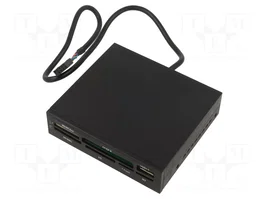 GEMBIRD Lecteur de cartes mémoire noir USB